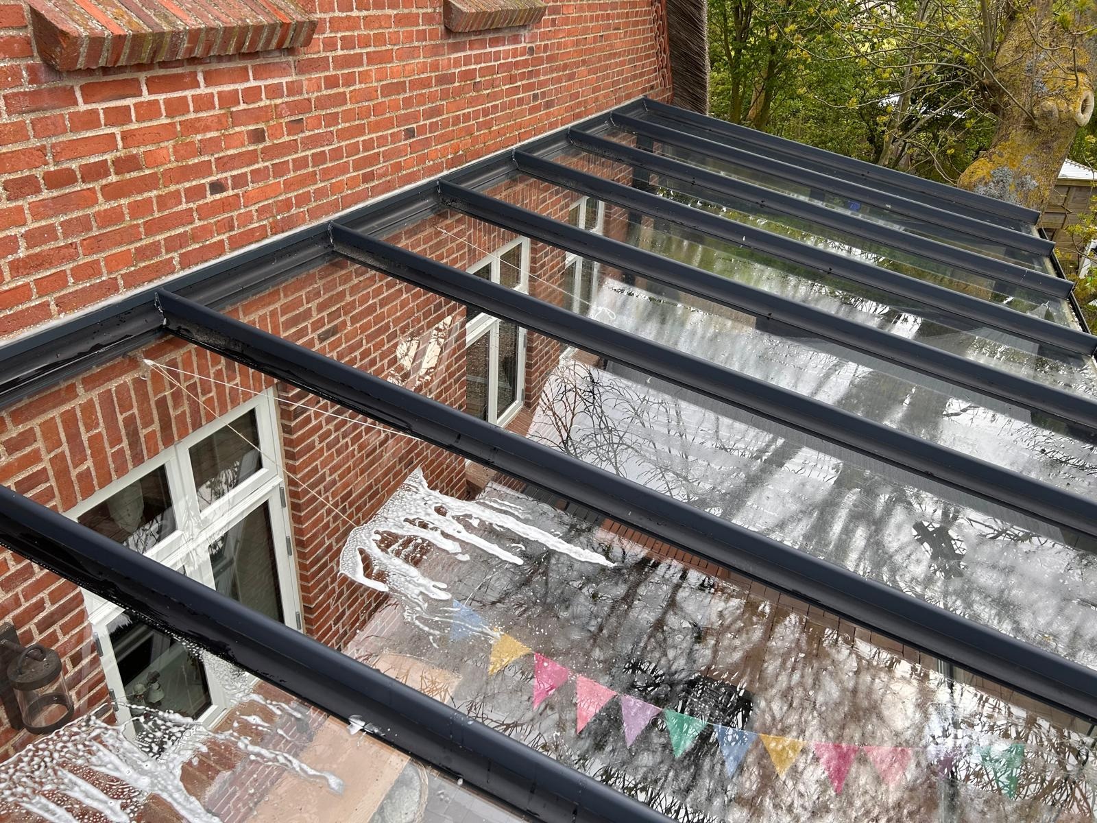 Wintergartenreinigung